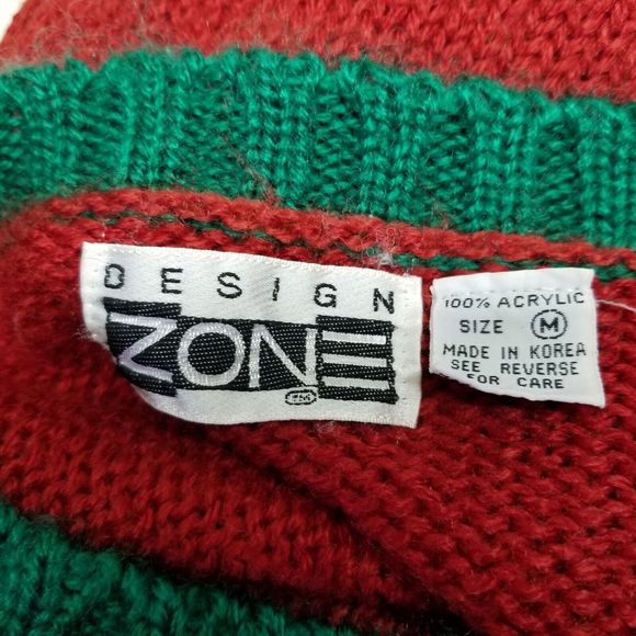 Vintage Design Zone Ugly Christmas Sweater Christmas Tree With Buttons Size Med - Picture 16 of 16